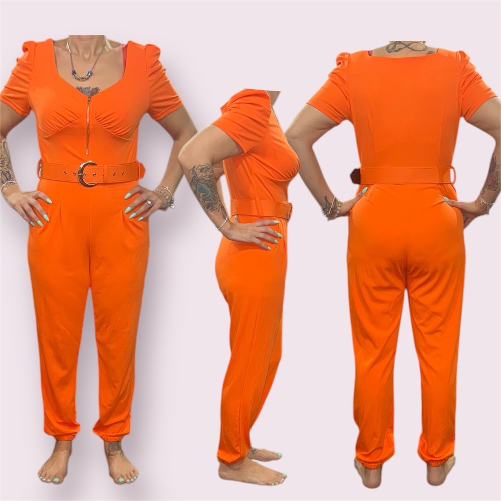 Orange Women's Jumpsuit
